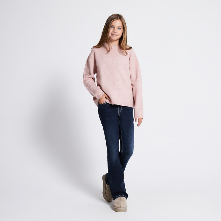 Basic knit sweater "Sadie star" Pink